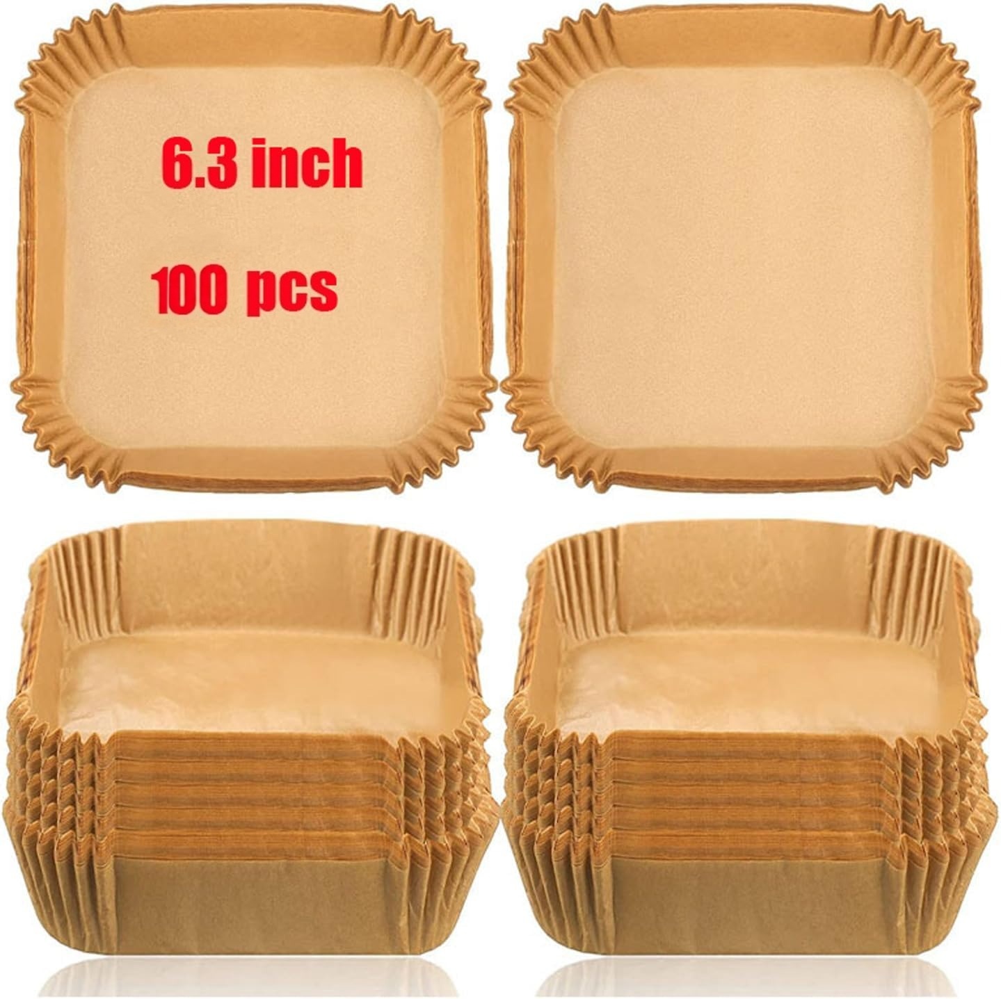 Kitchen Paper For Baking - Mess-Free Disposable Square Air Fryer Paper