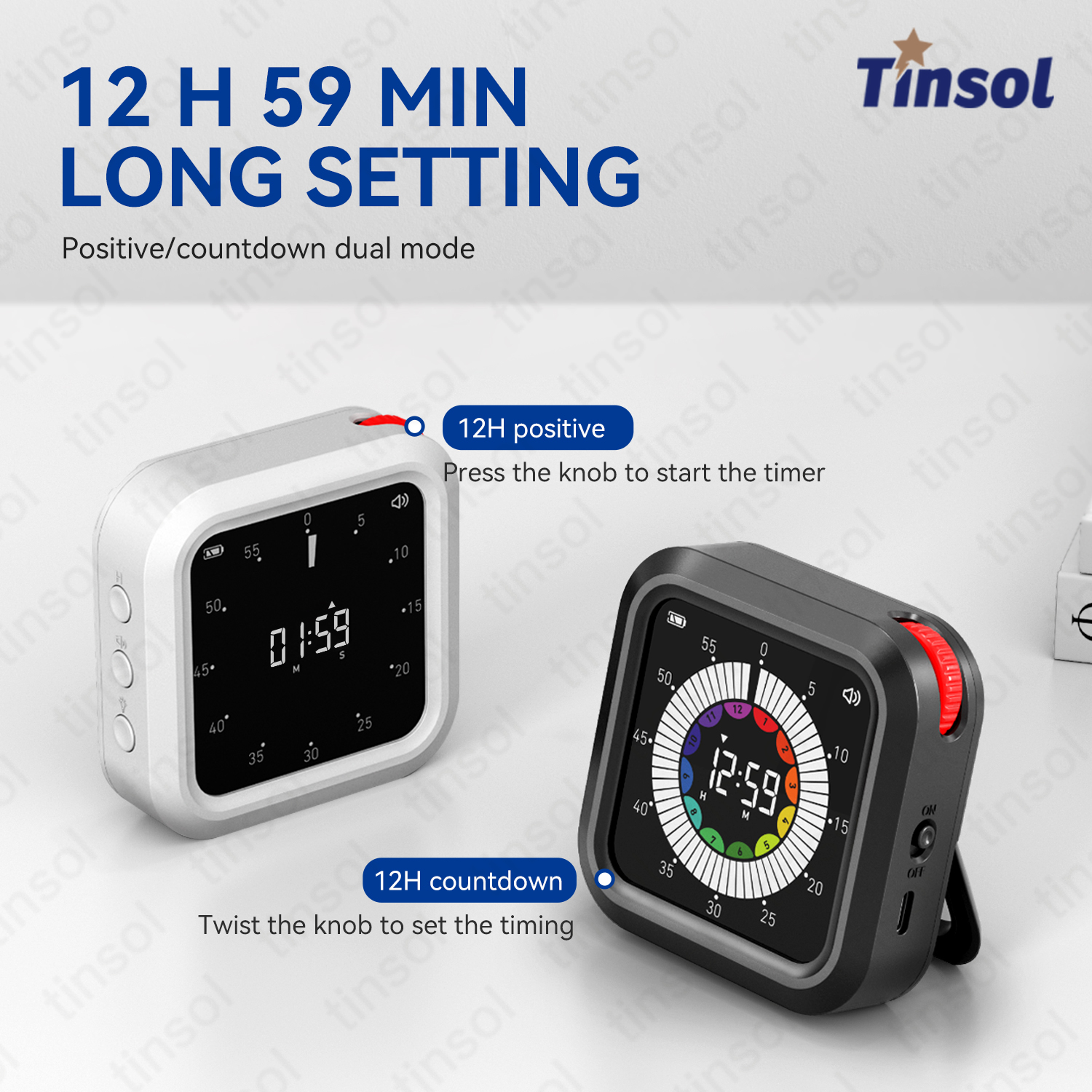 Kitchen Baking Timer - TINSOL Visual timer for students' learning,