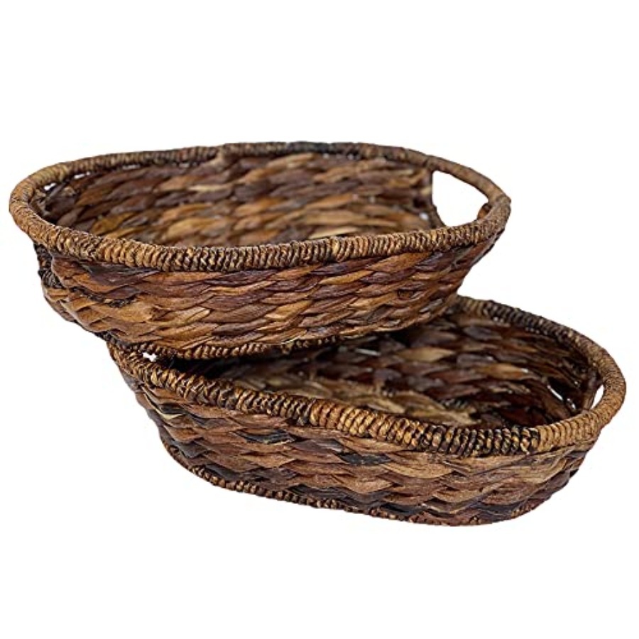Handwoven Oval Wicker Baskets  – Kitchen Baking Mat recenzja i cena