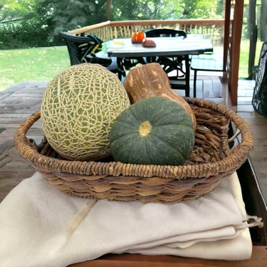 Handwoven Oval Wicker Baskets  – Kitchen Baking Mat recenzja i cena