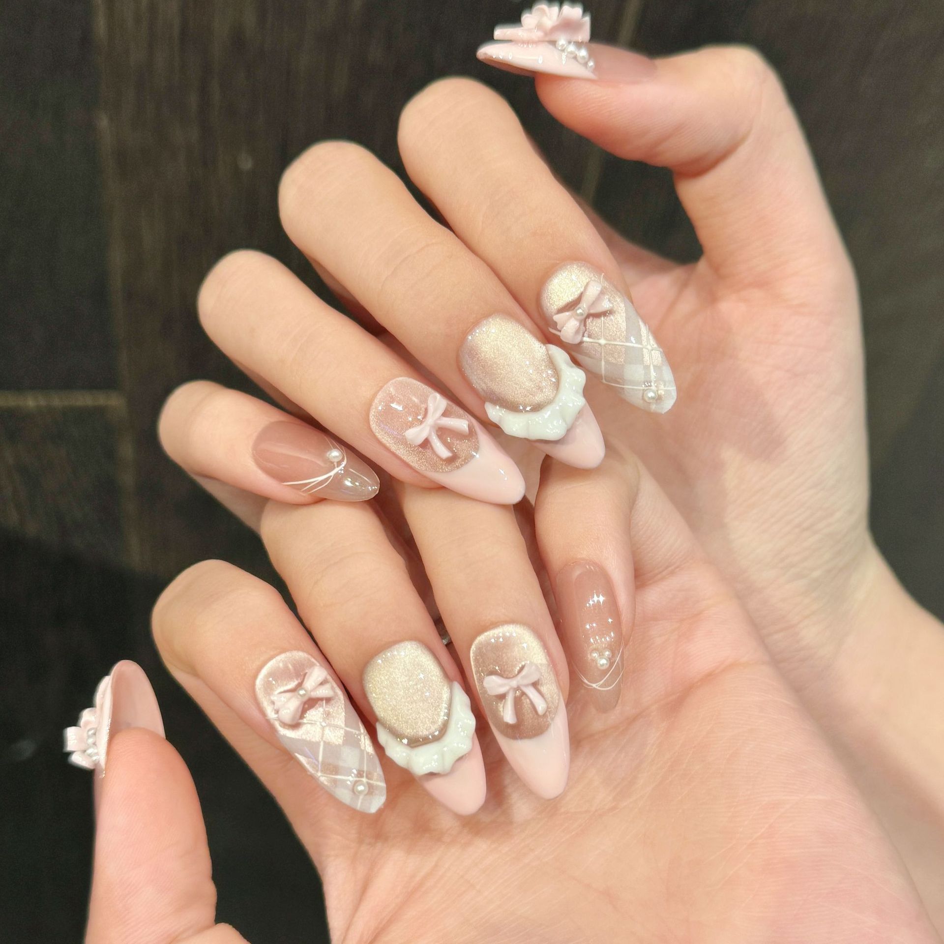10pcs Handmade Press on Nails  – Decorating Tip Set recenzja i cena