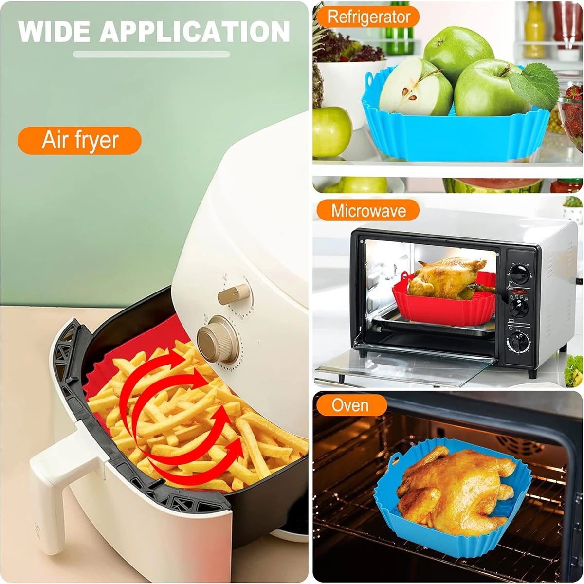 Air Fryer Silicone Liners Pot  – Kitchen Baking Mat recenzja i cena