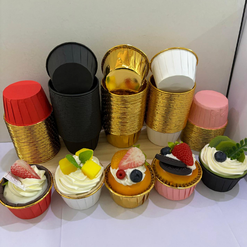 25Pcs Rolled Edge Cake Cups, W – Kitchen Paper For Baking recenzja i cena