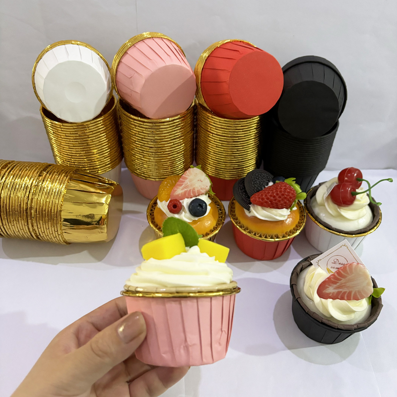 25Pcs Rolled Edge Cake Cups, W – Kitchen Paper For Baking recenzja i cena