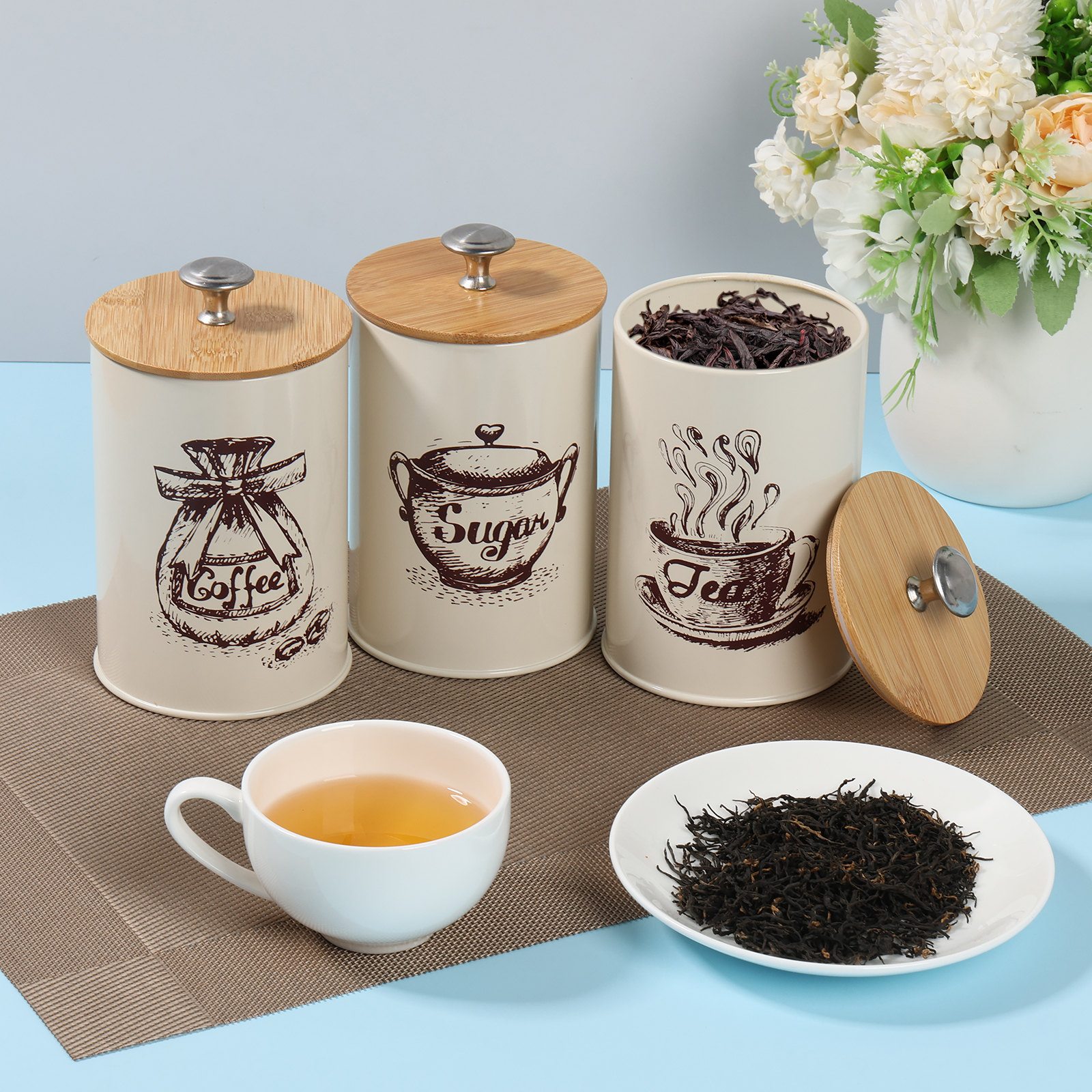3Pcs Kitchen Storage Box Metal – Kitchen Bank recenzja i cena