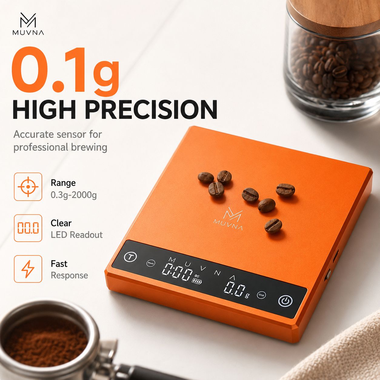 MUVNA Coffee Scale Espresso Sc – Kitchen Baking Timer recenzja i cena