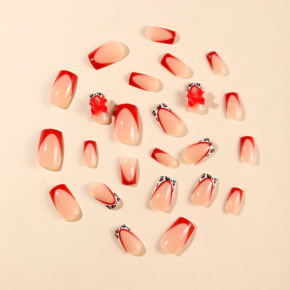 24pcs Red French Style Fake Na – Decorating Tip Set recenzja i cena