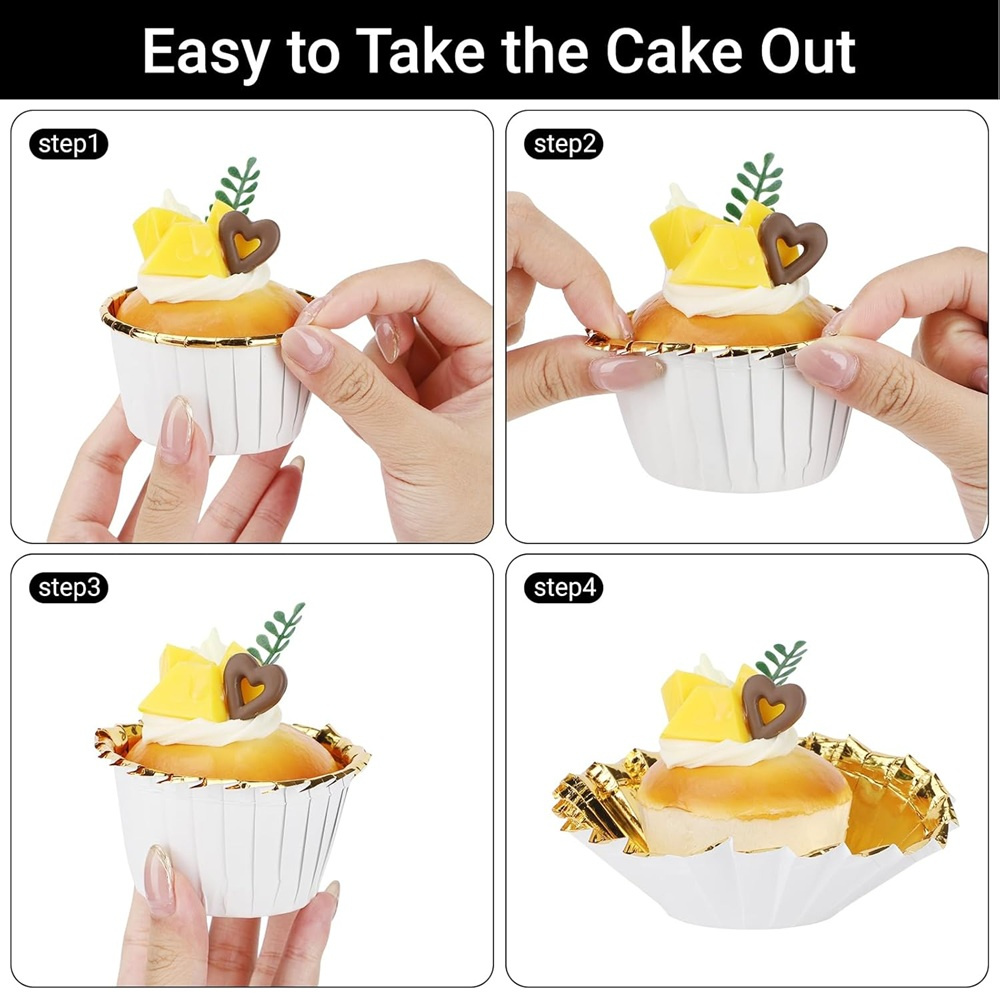 50 pcs Muffins Cup Paper Cupca – Kitchen Paper For Baking recenzja i cena