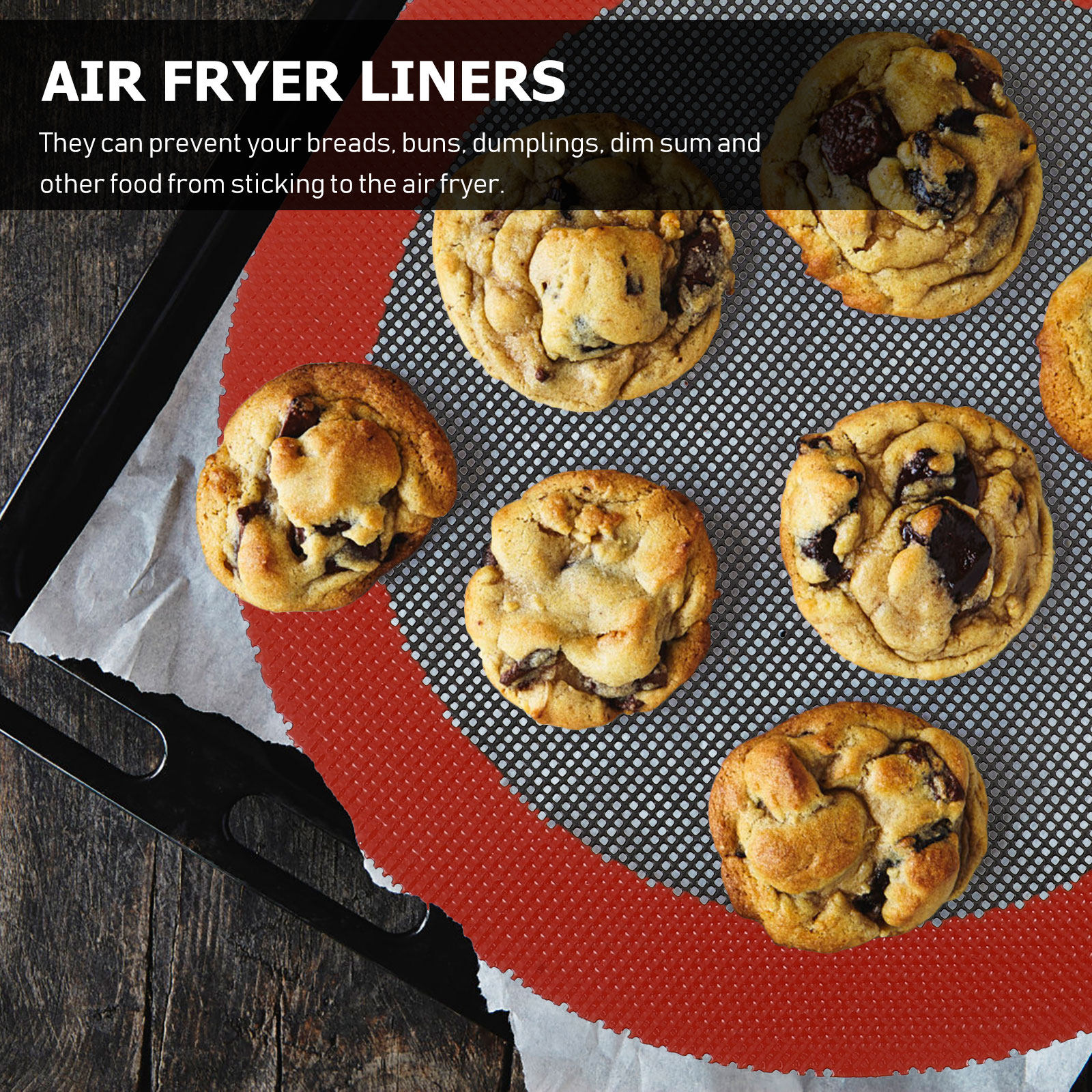 Air Fryer Silicone Mat Reusabl – Kitchen Baking Mat recenzja i cena