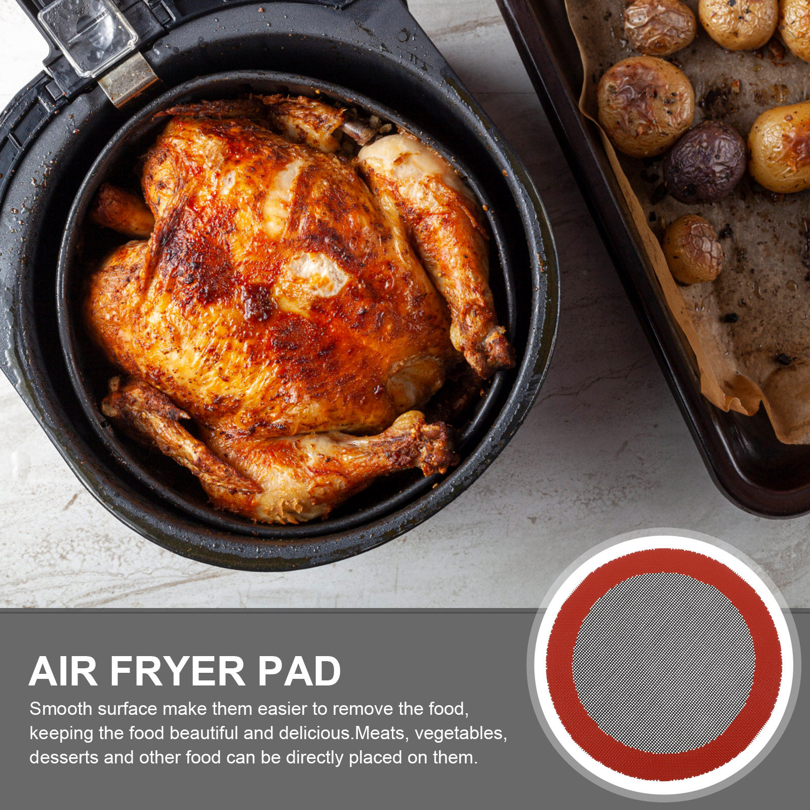 Air Fryer Silicone Mat Reusabl – Kitchen Baking Mat recenzja i cena