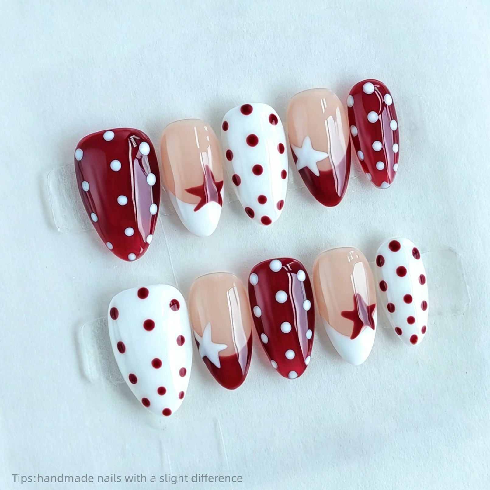 10pcs Handmade Red White Polka – Decorating Tip Set recenzja i cena