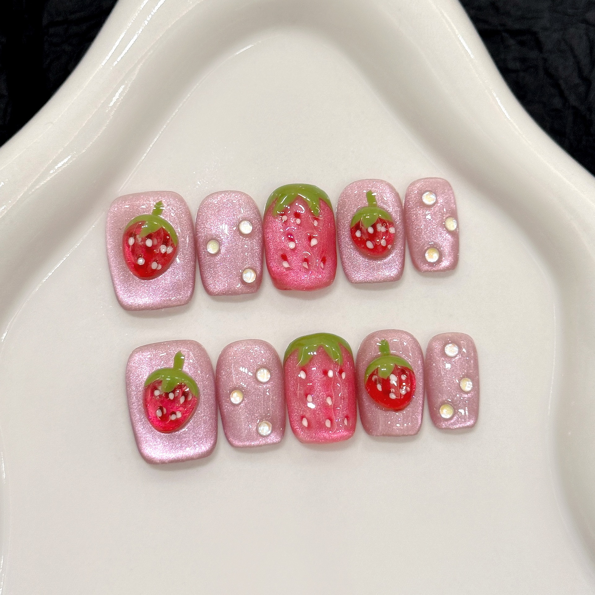 10pcs Handmade Press on Nails  – Decorating Tip Set recenzja i cena