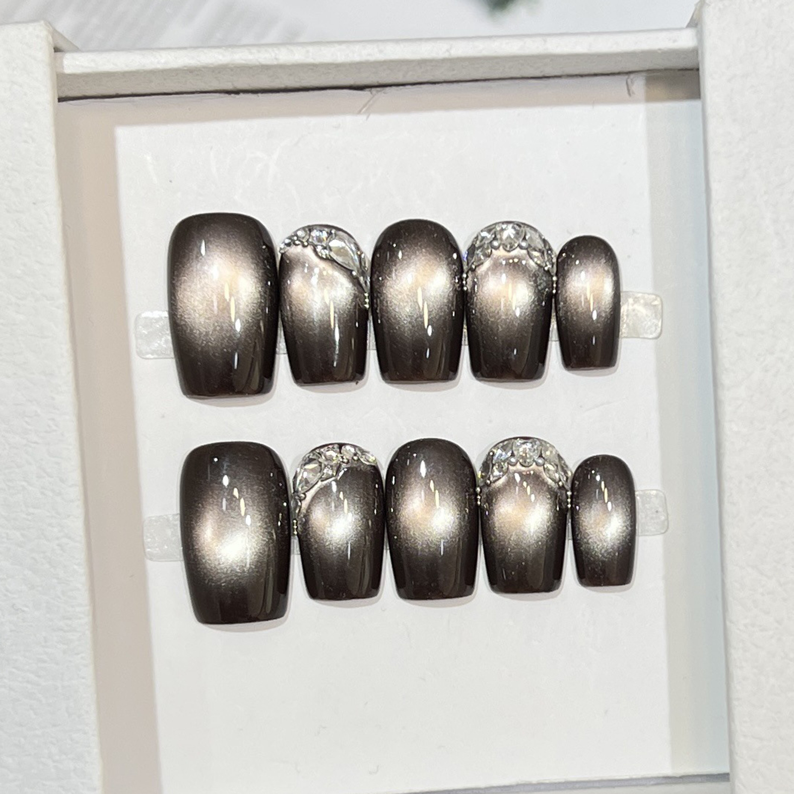 10pcs Black Cat Eyes Press on  – Decorating Tip Set recenzja i cena
