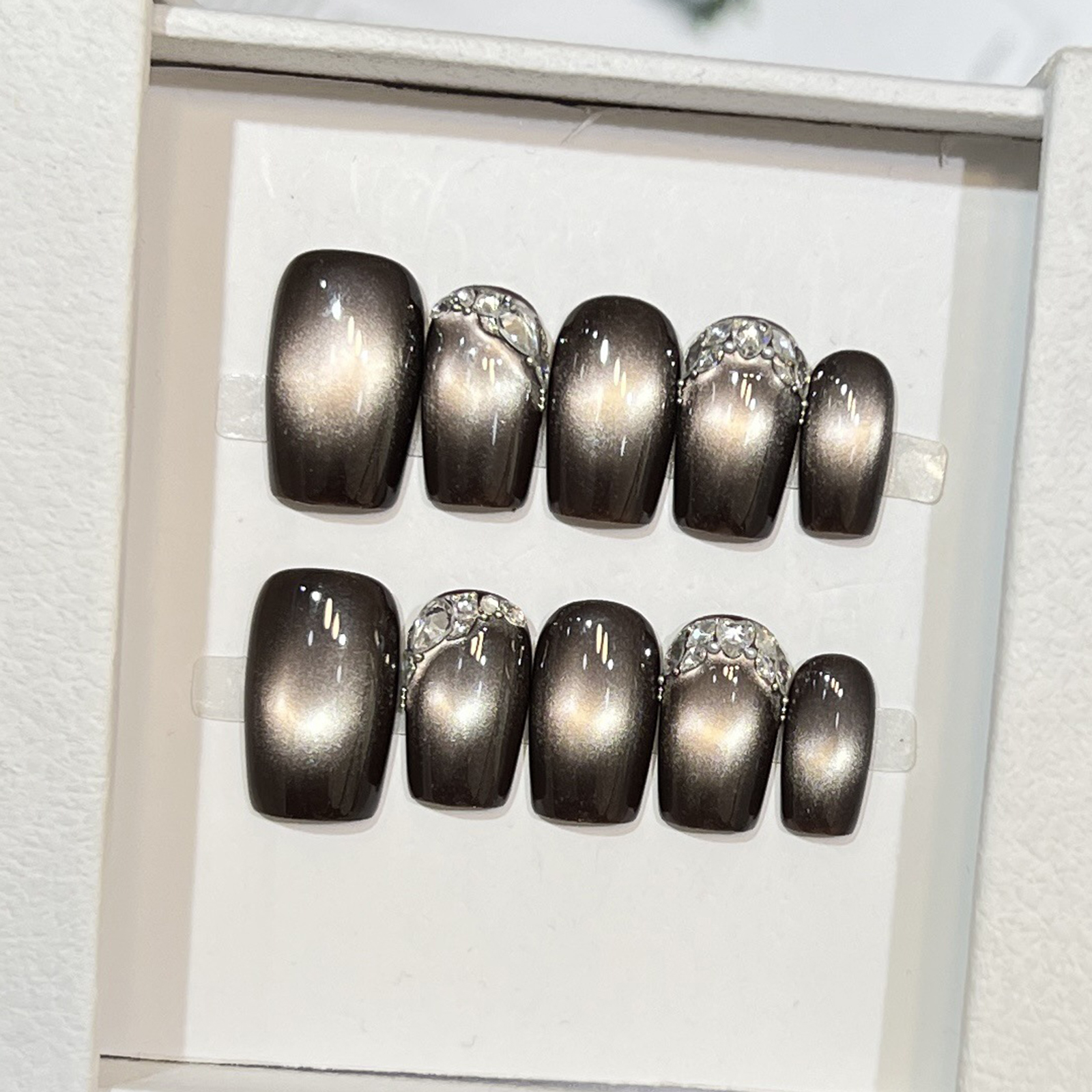 10pcs Black Cat Eyes Press on  – Decorating Tip Set recenzja i cena