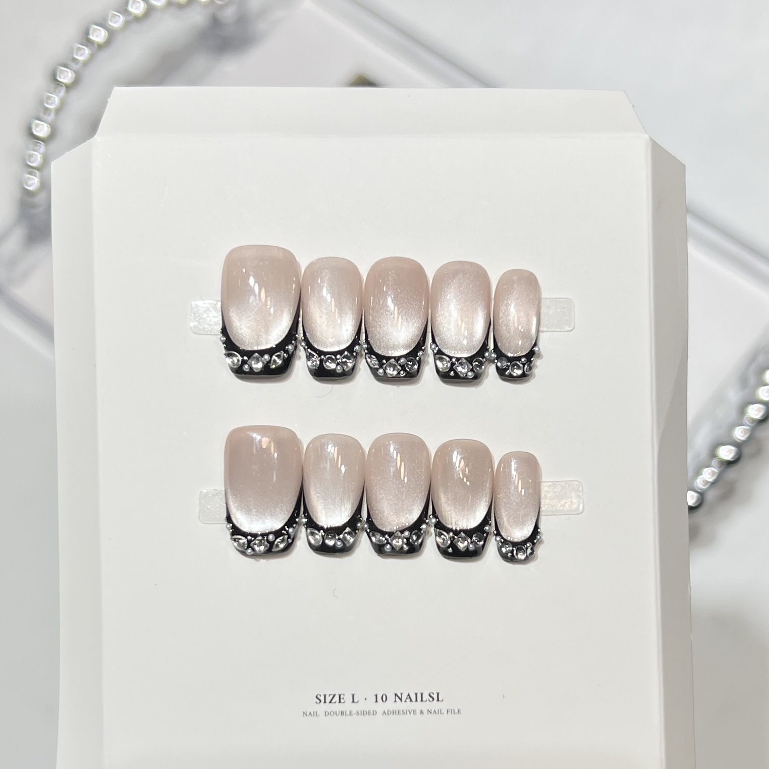 10pcs Black Cat Eyes Press on  – Decorating Tip Set recenzja i cena