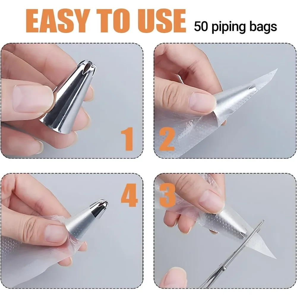 Set of 5 Stainless Steel Pipin – Decorating Tip Set recenzja i cena