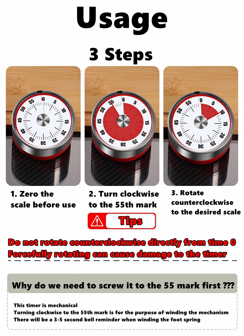 Countdown Reminder Magnetic Me – Kitchen Baking Timer recenzja i cena