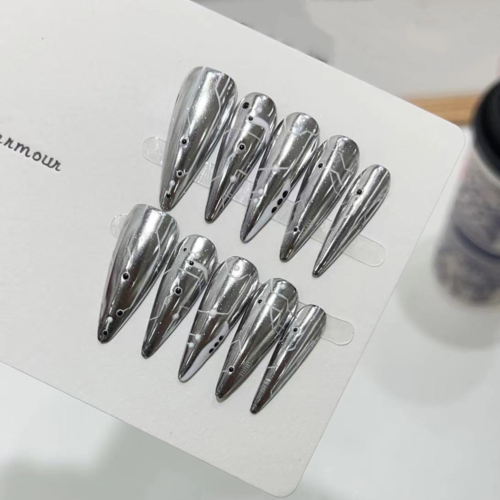 10pcs Halloween False Nails Re – Decorating Tip Set recenzja i cena