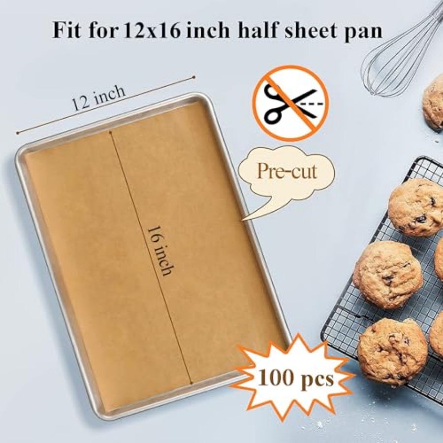 100PCS Unbleached Parchment Pa – Kitchen Paper For Baking recenzja i cena