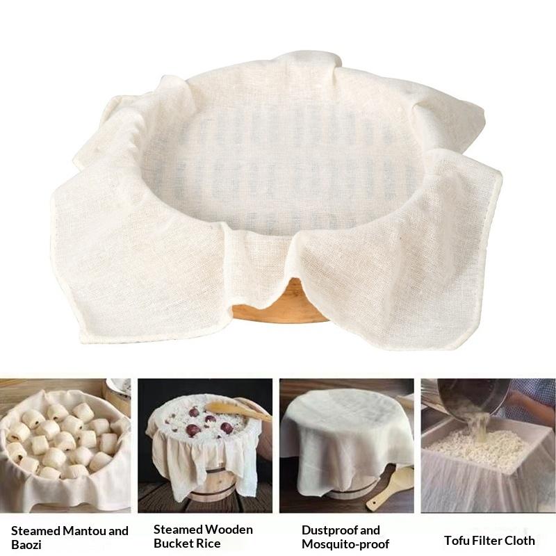 3Pcs Round Pure Cotton Steamer – Kitchen Baking Mat recenzja i cena