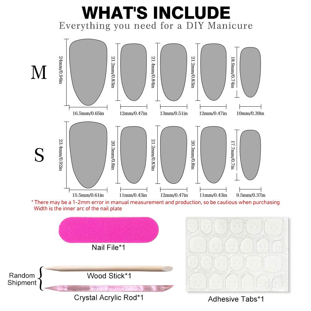 10pcs Handmade Press on Nails  – Decorating Tip Set recenzja i cena