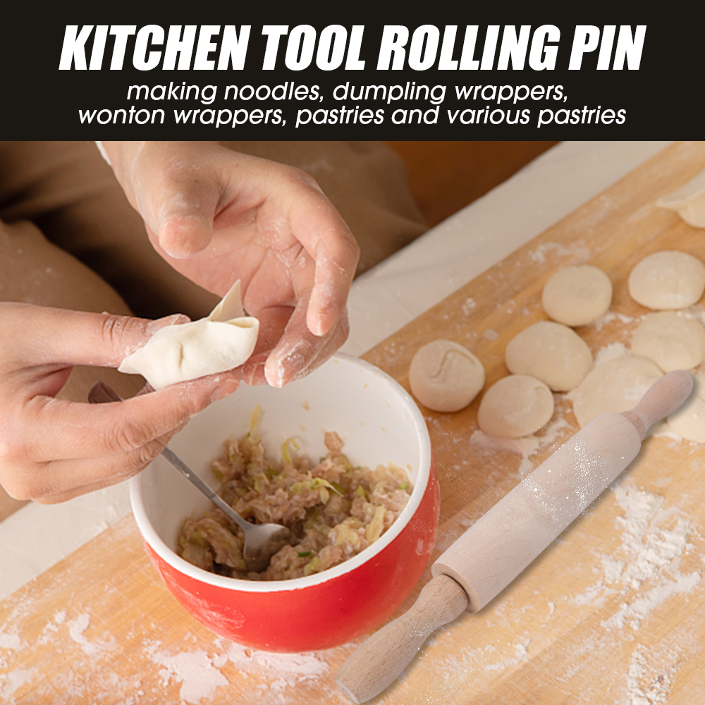 1Pcs Wooden Rolling Pin Househ – Kitchen Roll Baking recenzja i cena