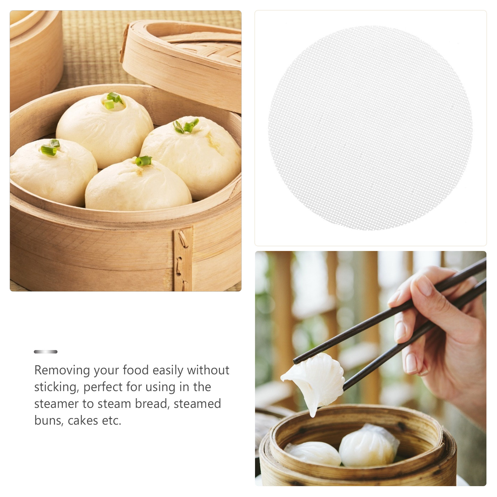 5Pcs Round Silicone Gel Steame – Kitchen Baking Mat recenzja i cena