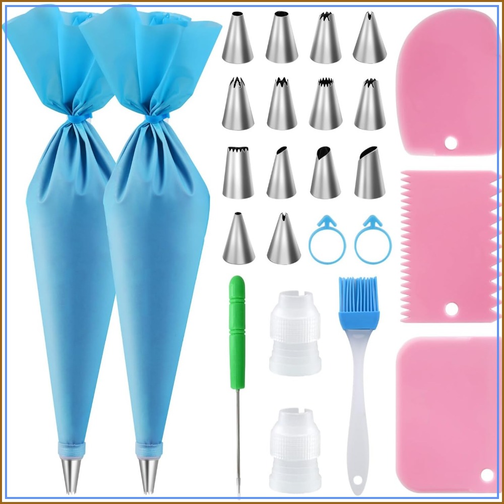 Reusable Piping Bags & Tips Se – Decorating Tip Set recenzja i cena